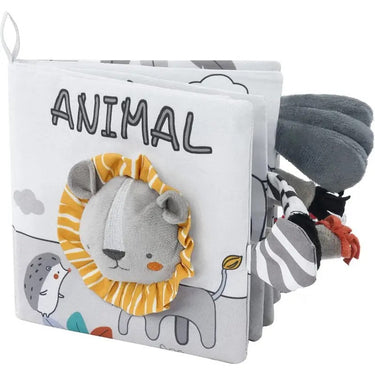 Montessori Sensory Cloth Book voor Baby's met 3D Texturen en Geluiden, Veilig en Duurzaam, Ideaal voor Peuters tot 12 Maanden 0